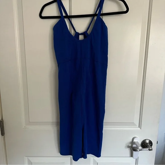 Blue Strappy Jumpsuit - Picture 1 of 3